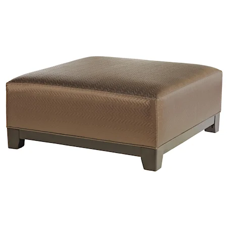 Contemporary Sleek Cocktail Ottoman